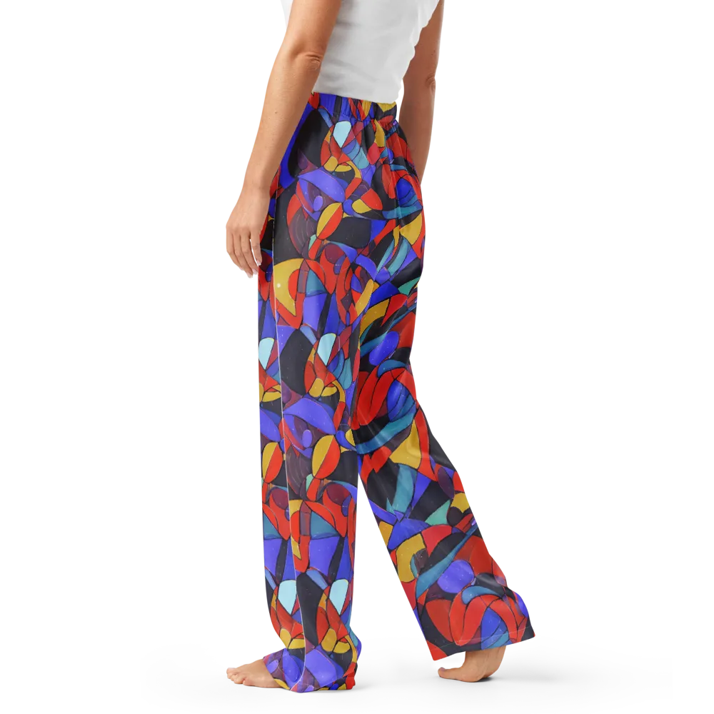 Neon Interlock on Women's Pajama Pants — Left
