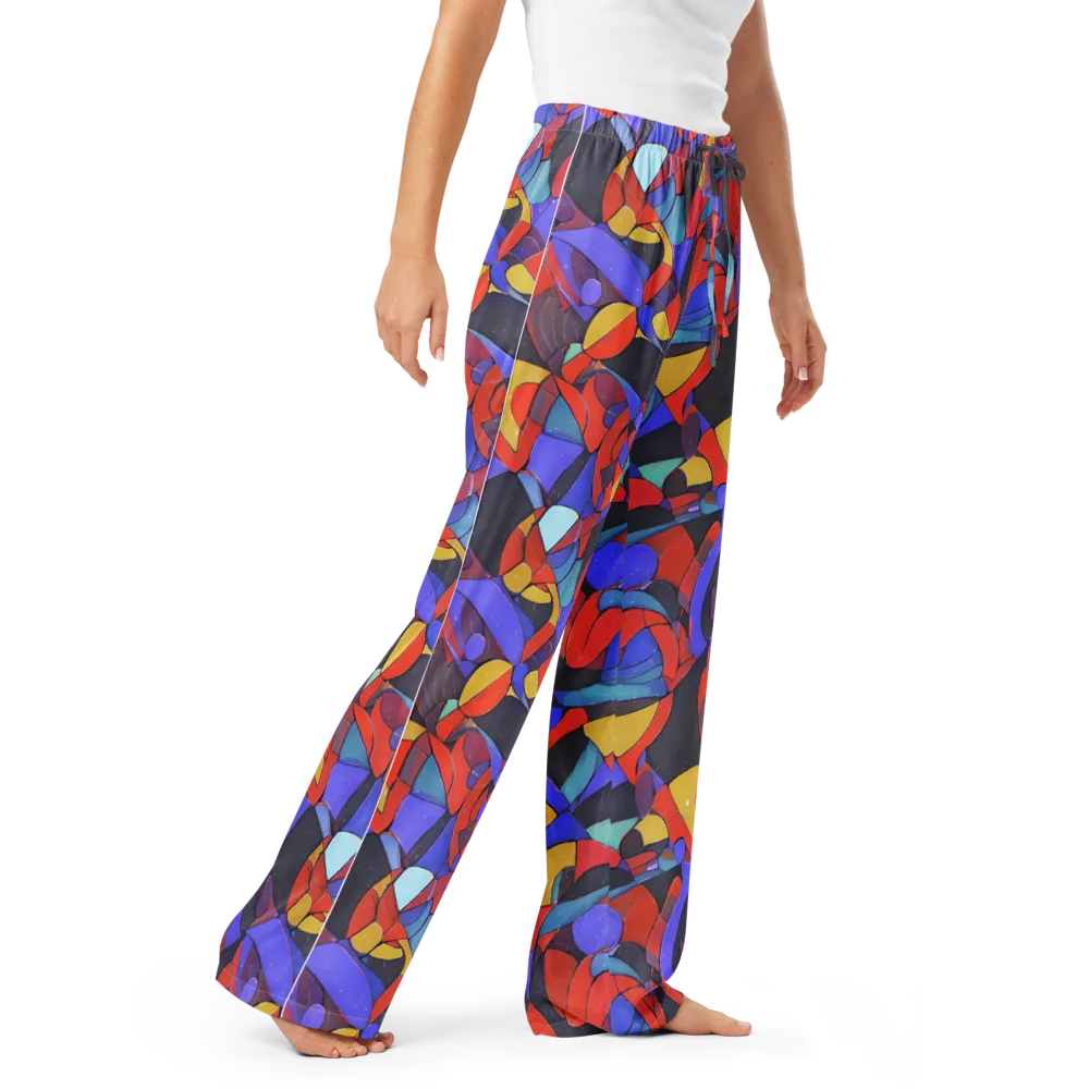 Neon Interlock on Women's Pajama Pants — Right Front
