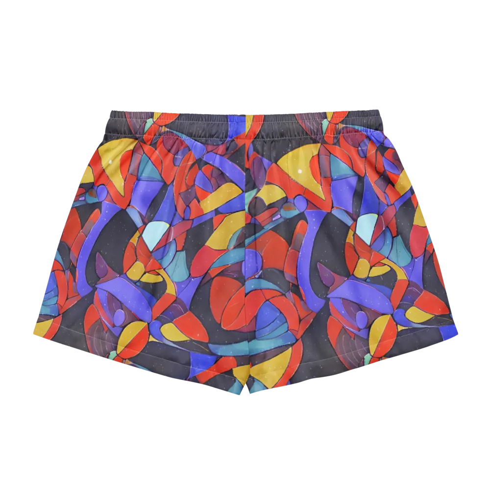 Neon Interlock on Women's Pajama Shorts — Back
