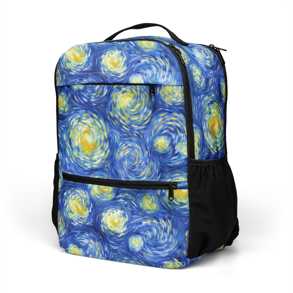 Golden Galaxies on Utility Backpack — Left Front