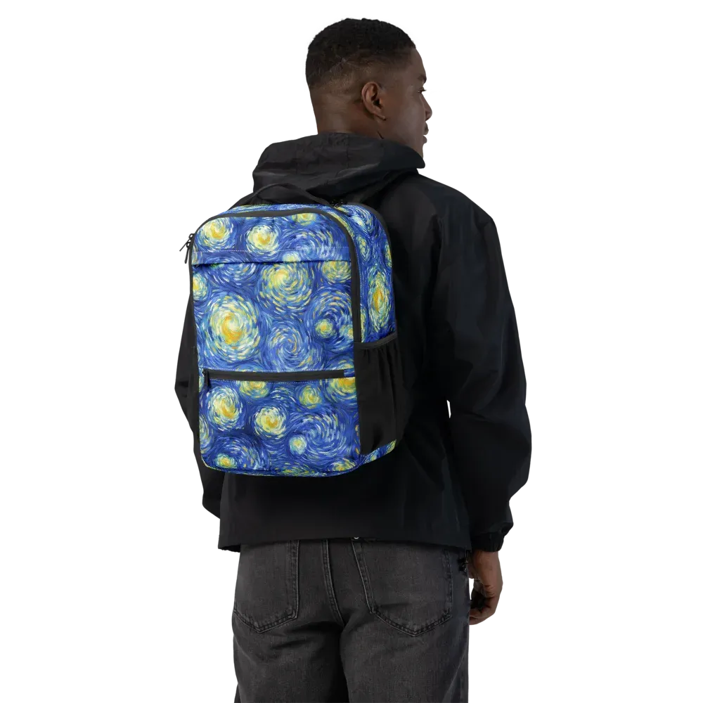 Golden Galaxies on Utility Backpack — Back