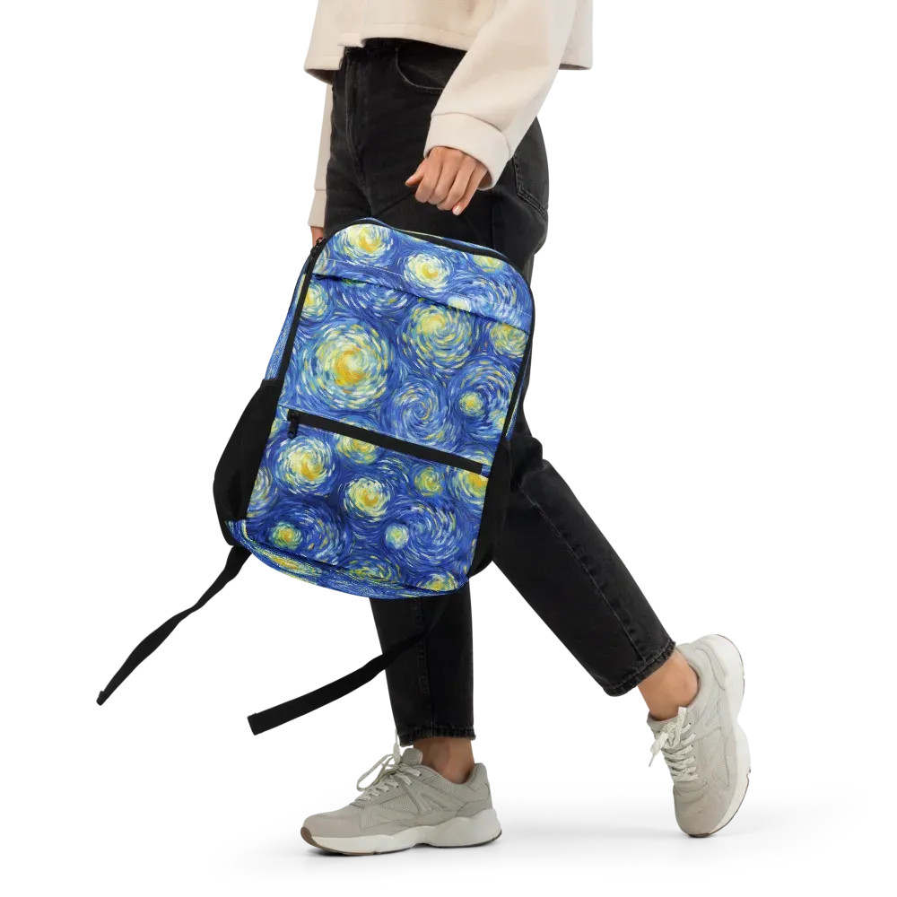 Golden Galaxies on Utility Backpack — Front