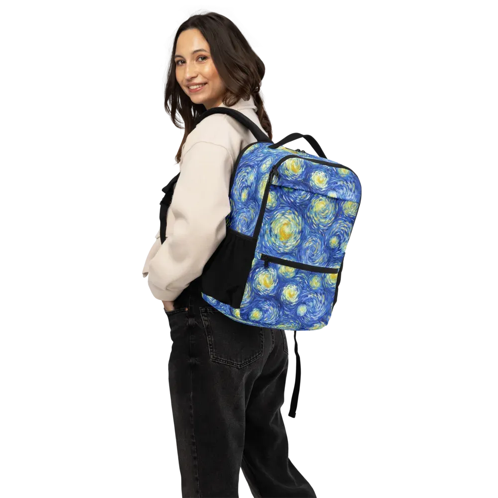 Golden Galaxies on Utility Backpack — Back