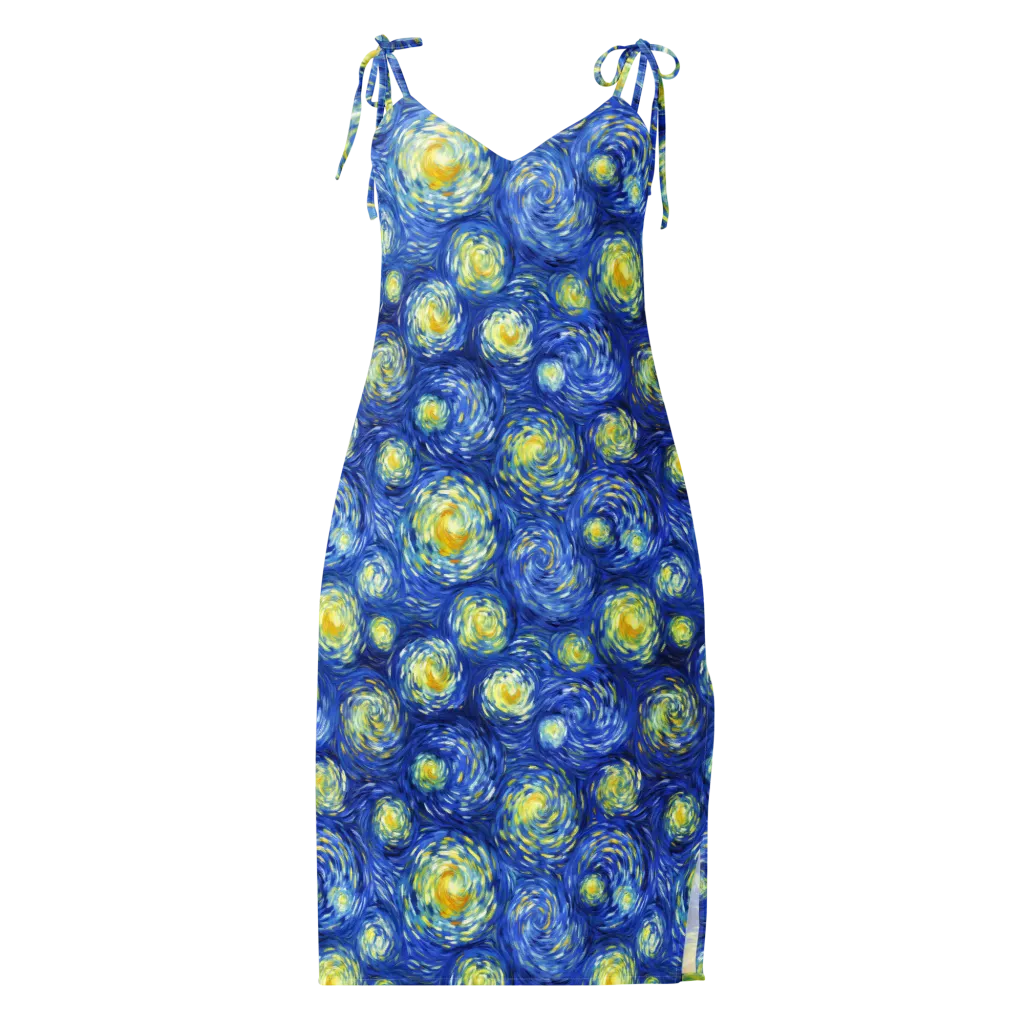 Golden Galaxies on Slip Dress — Front