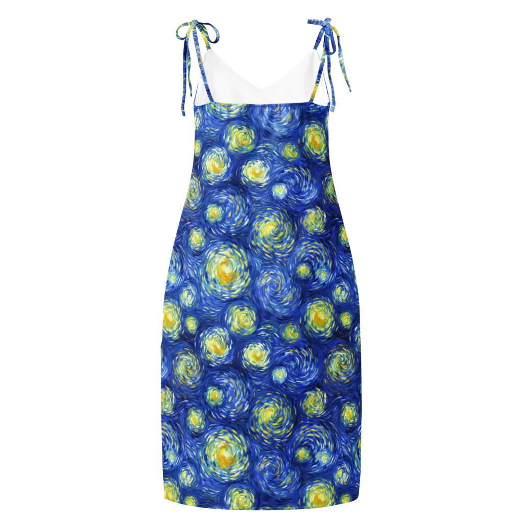Golden Galaxies on Slip Dress — Back