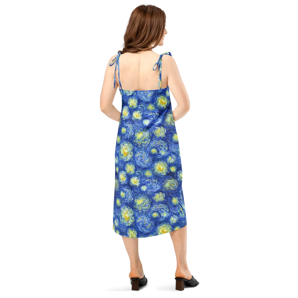 Golden Galaxies on Slip Dress — Back