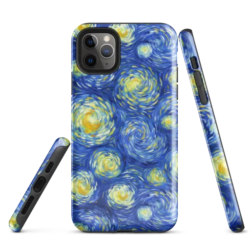 Golden Galaxies on a Tough Case for iPhone®