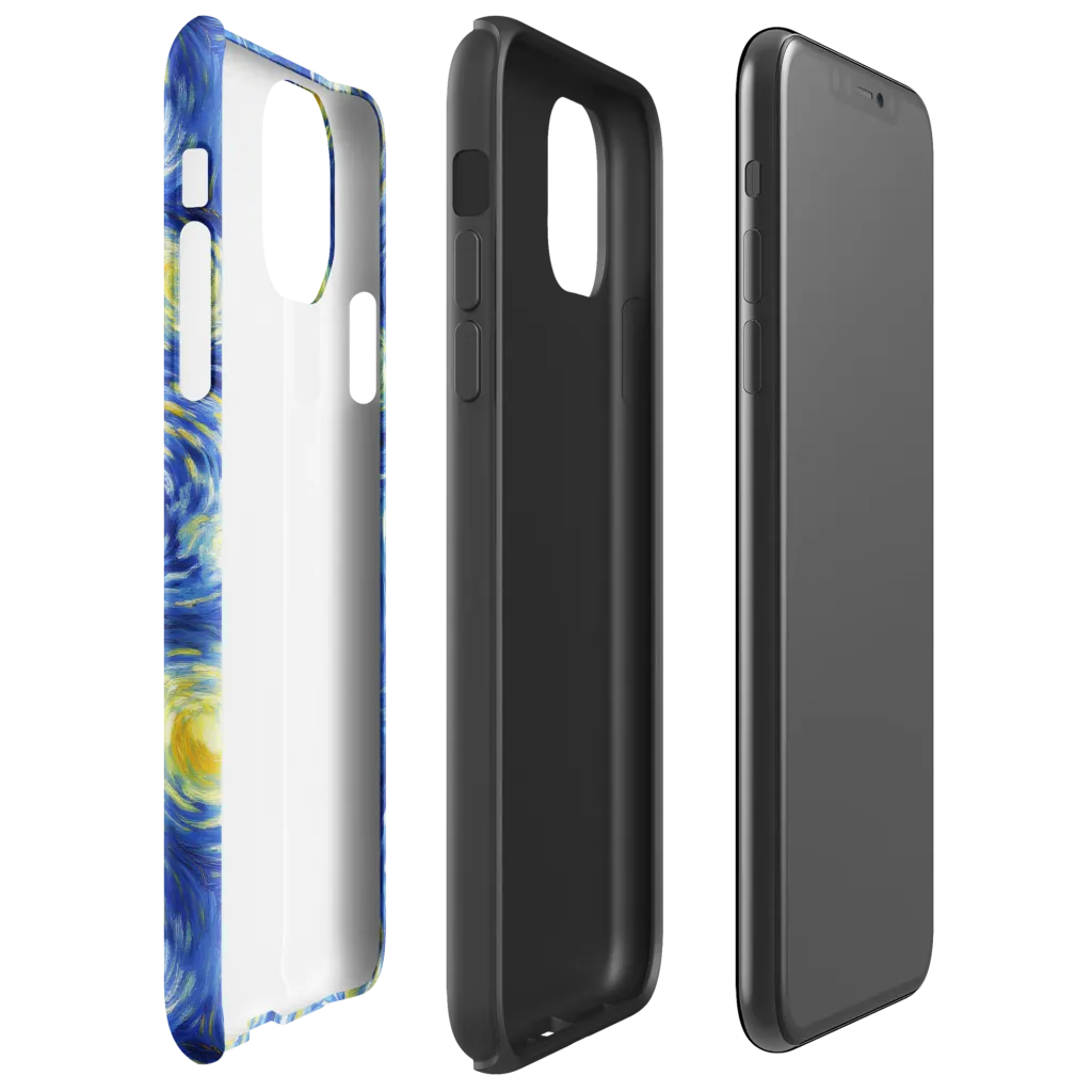 Golden Galaxies on Tough Case for iPhone® — Right