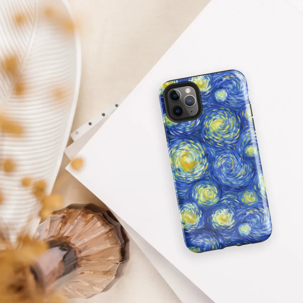 Golden Galaxies on Tough Case for iPhone® — Front