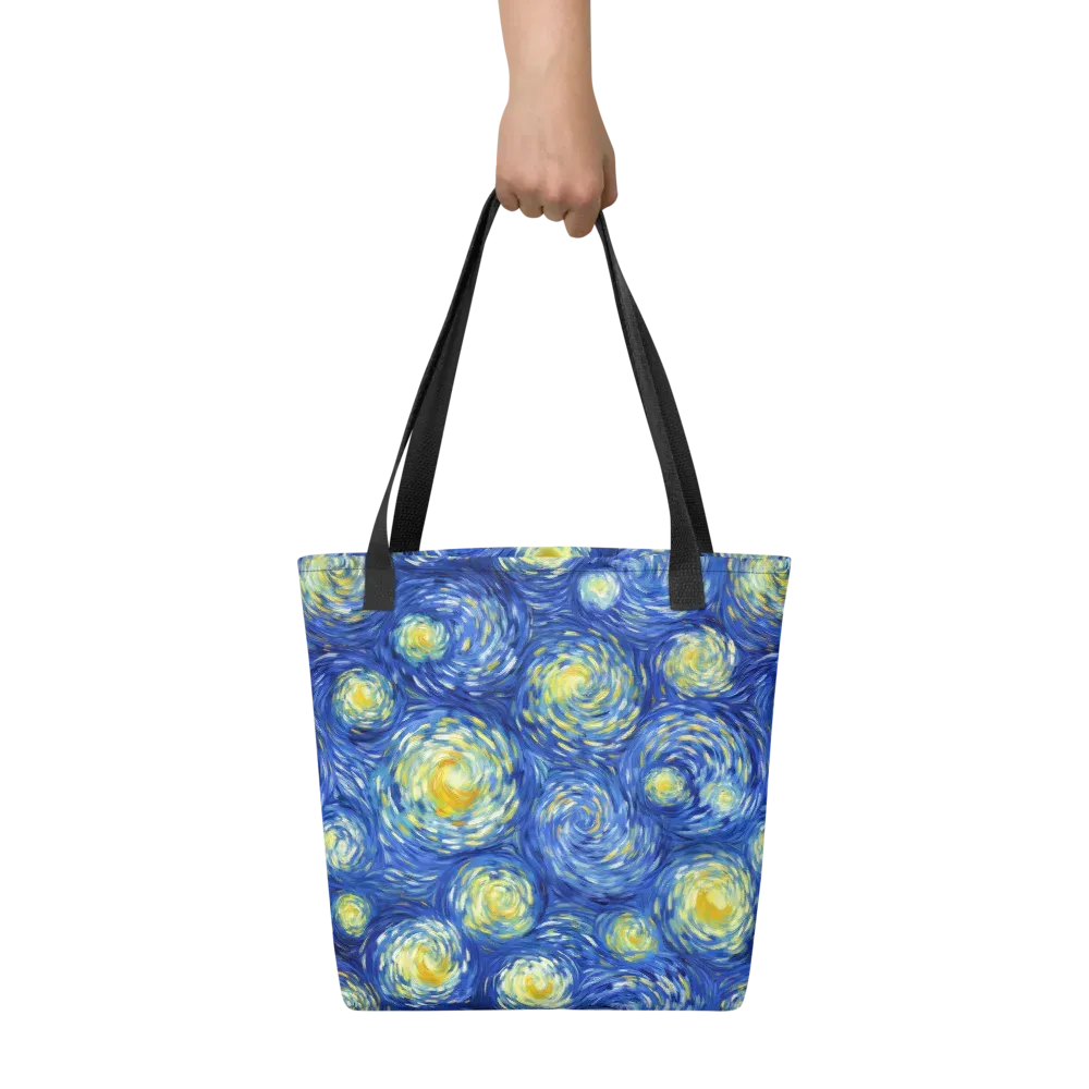 Golden Galaxies on Tote Bag — Front