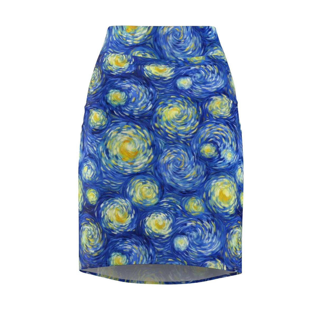 Golden Galaxies on Pencil Skirt — Front