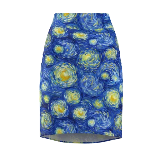 Golden Galaxies on a Pencil Skirt