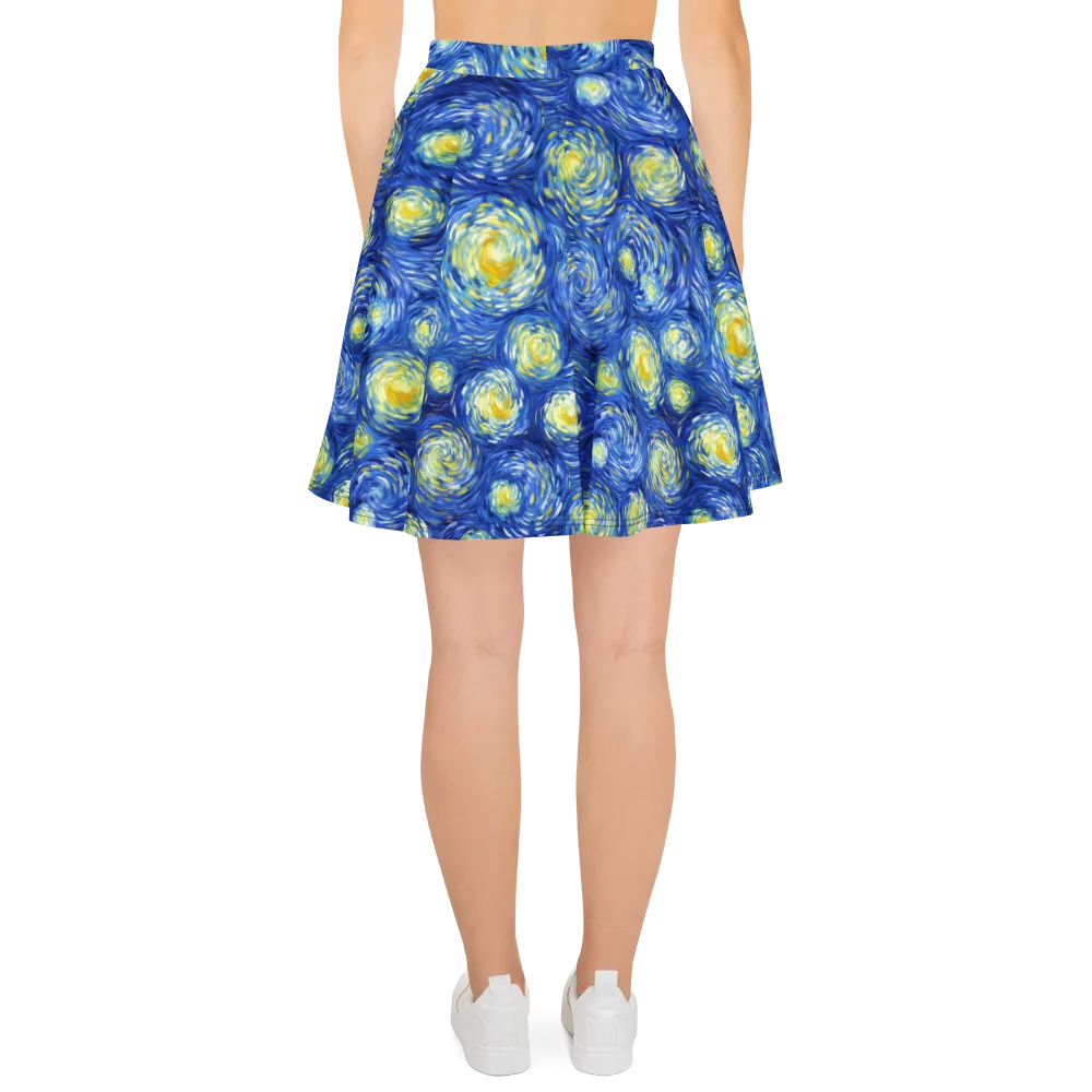 Golden Galaxies on Skater Skirt — Back