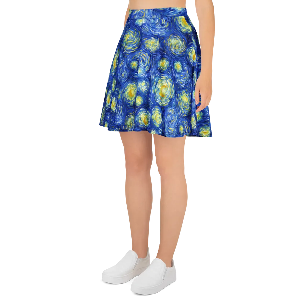 Golden Galaxies on Skater Skirt — Left