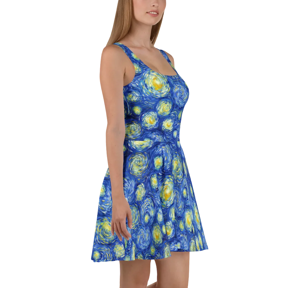 Golden Galaxies on Skater Dress — Right