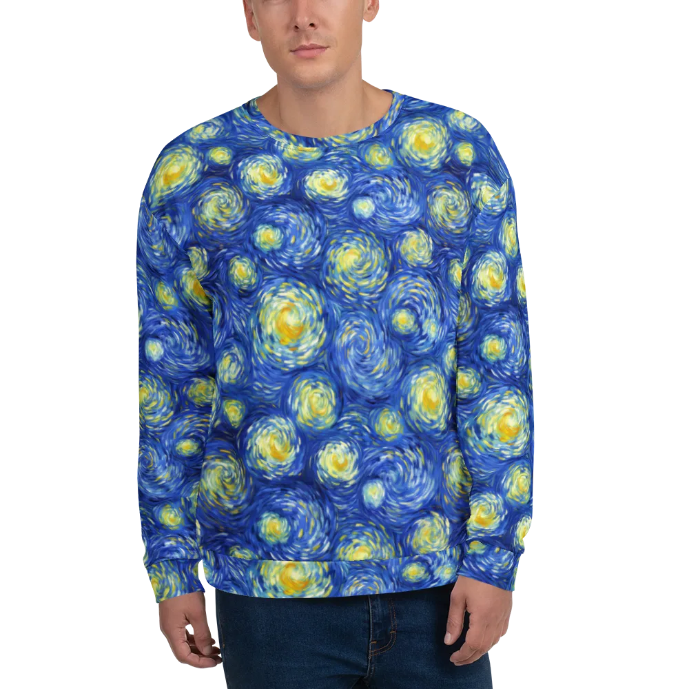 Golden Galaxies on Sweatshirt — Front