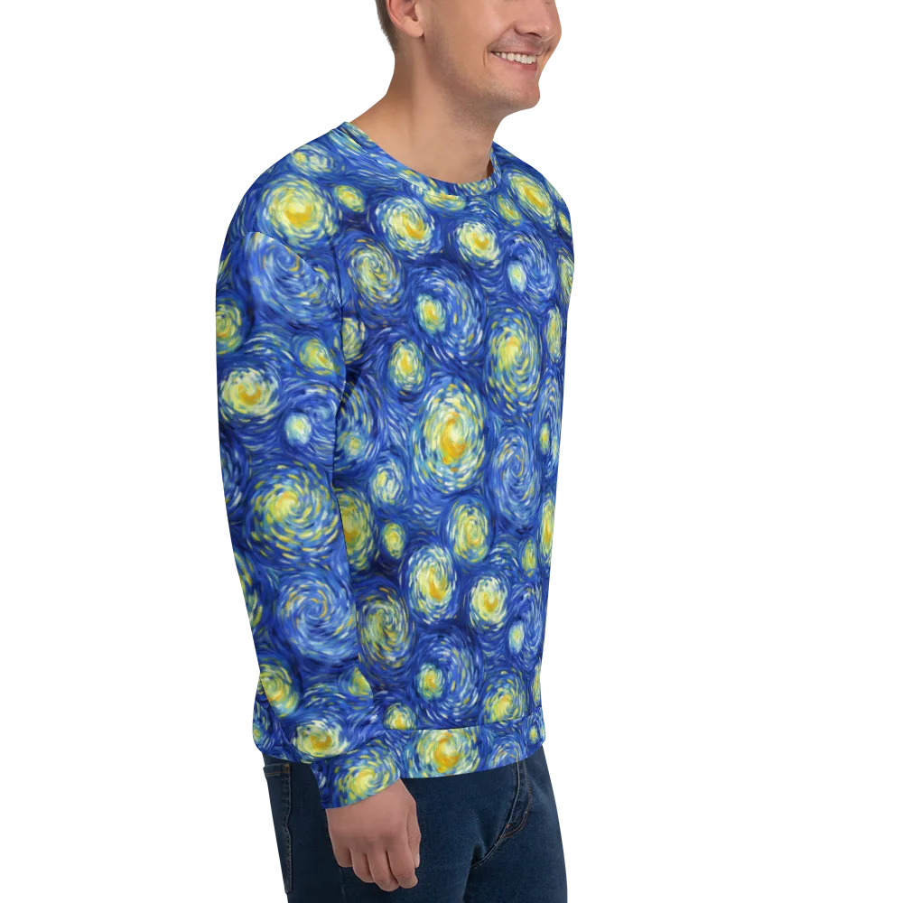 Golden Galaxies on Sweatshirt — Right Front