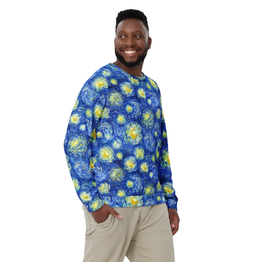 Golden Galaxies on Sweatshirt — Front