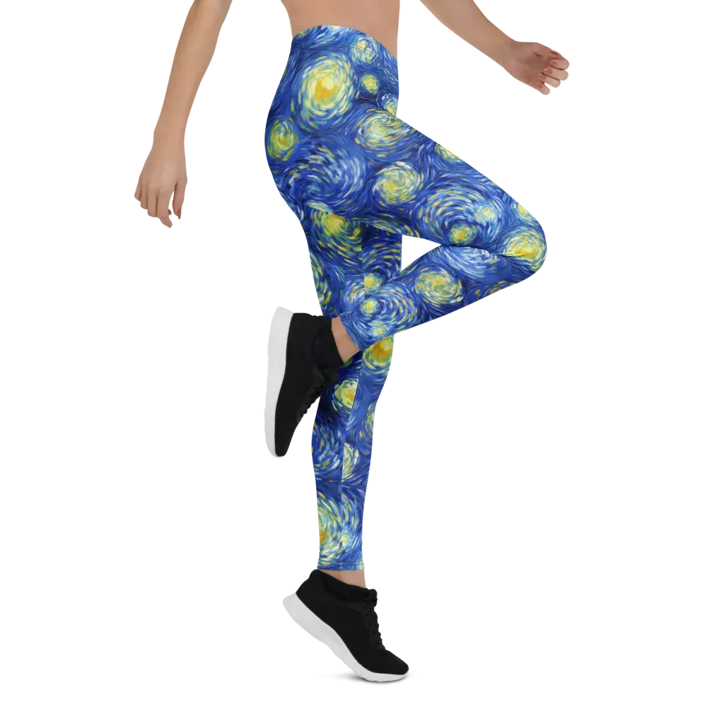 Golden Galaxies on Leggings — Right