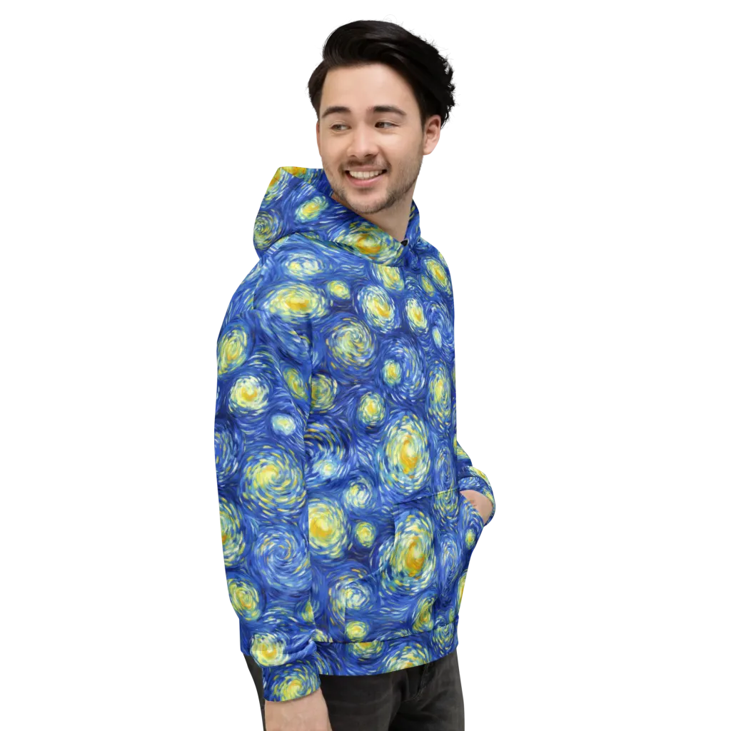 Golden Galaxies on Hoodie — Right