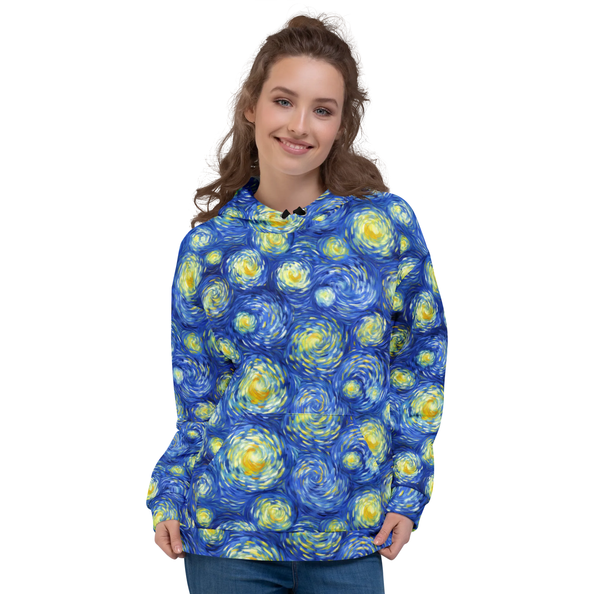 Golden Galaxies on Hoodie — Front