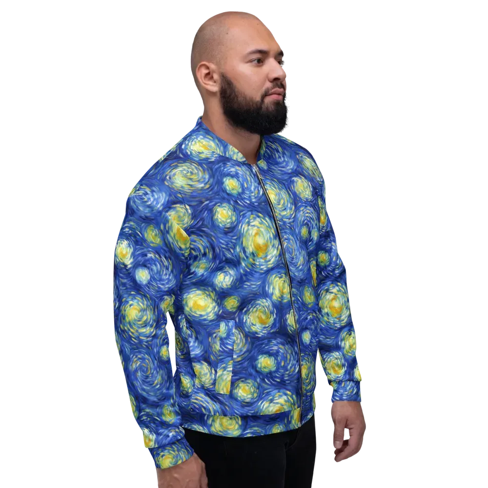 Golden Galaxies on Bomber Jacket — Right