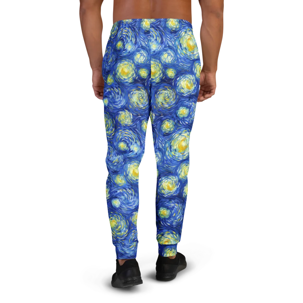 Golden Galaxies on Men's Joggers — Back