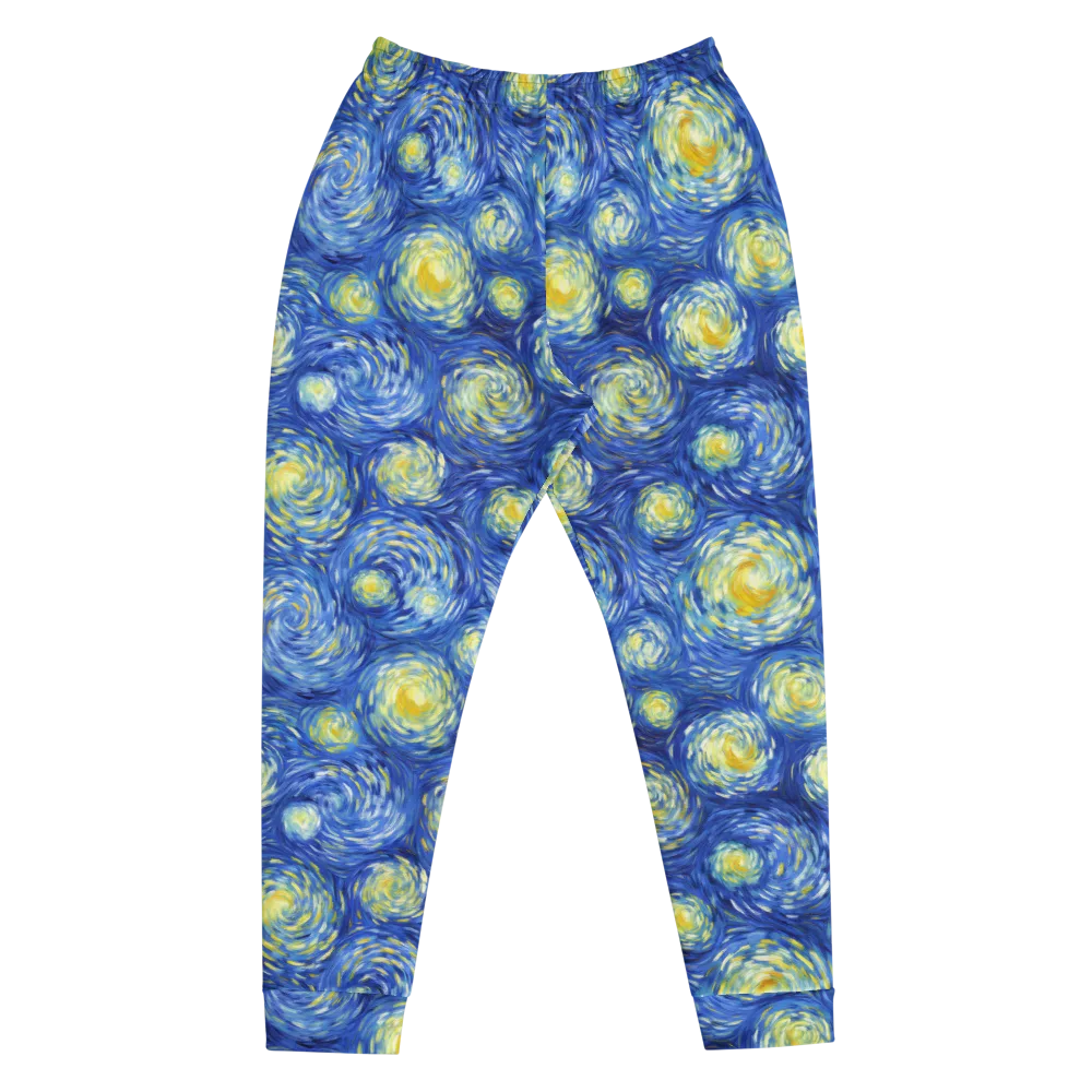 Golden Galaxies on Men's Joggers — Front