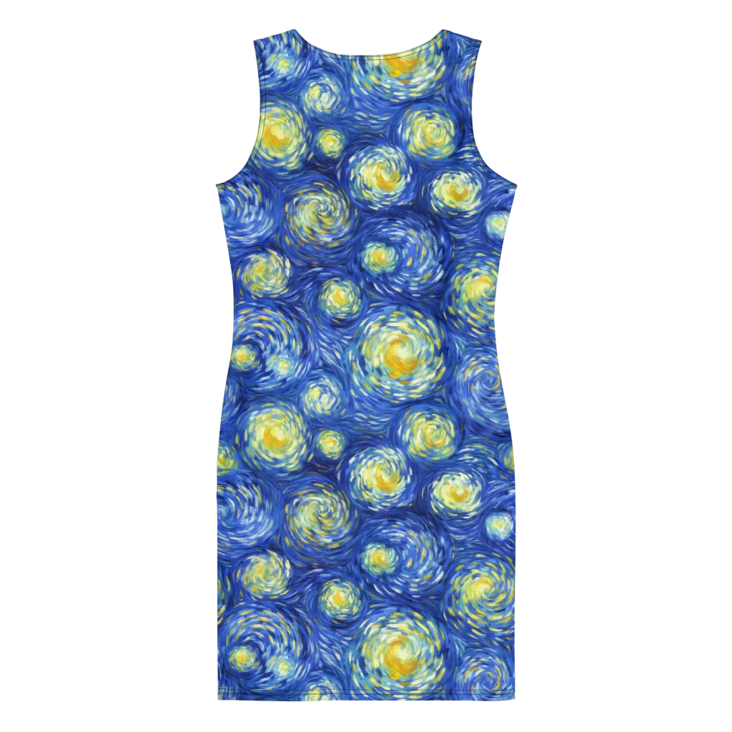 Golden Galaxies on Bodycon Dress — Back