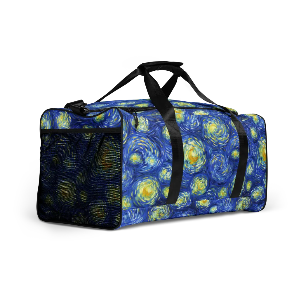 Golden Galaxies on Duffle Bag — Right Front