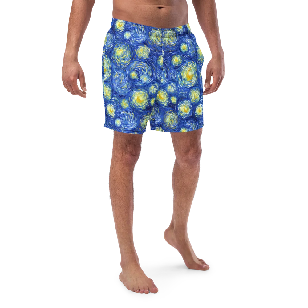 Golden Galaxies on Swim Trunks — Front