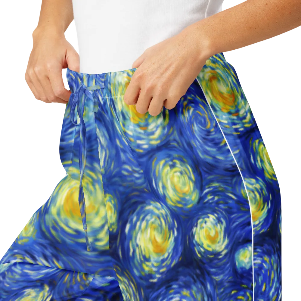 Golden Galaxies on Women's Pajama Pants — Product details