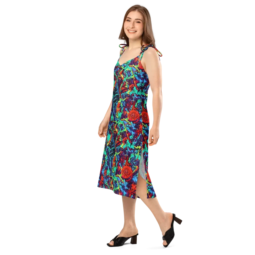Neon Bog on Slip Dress — Left Front