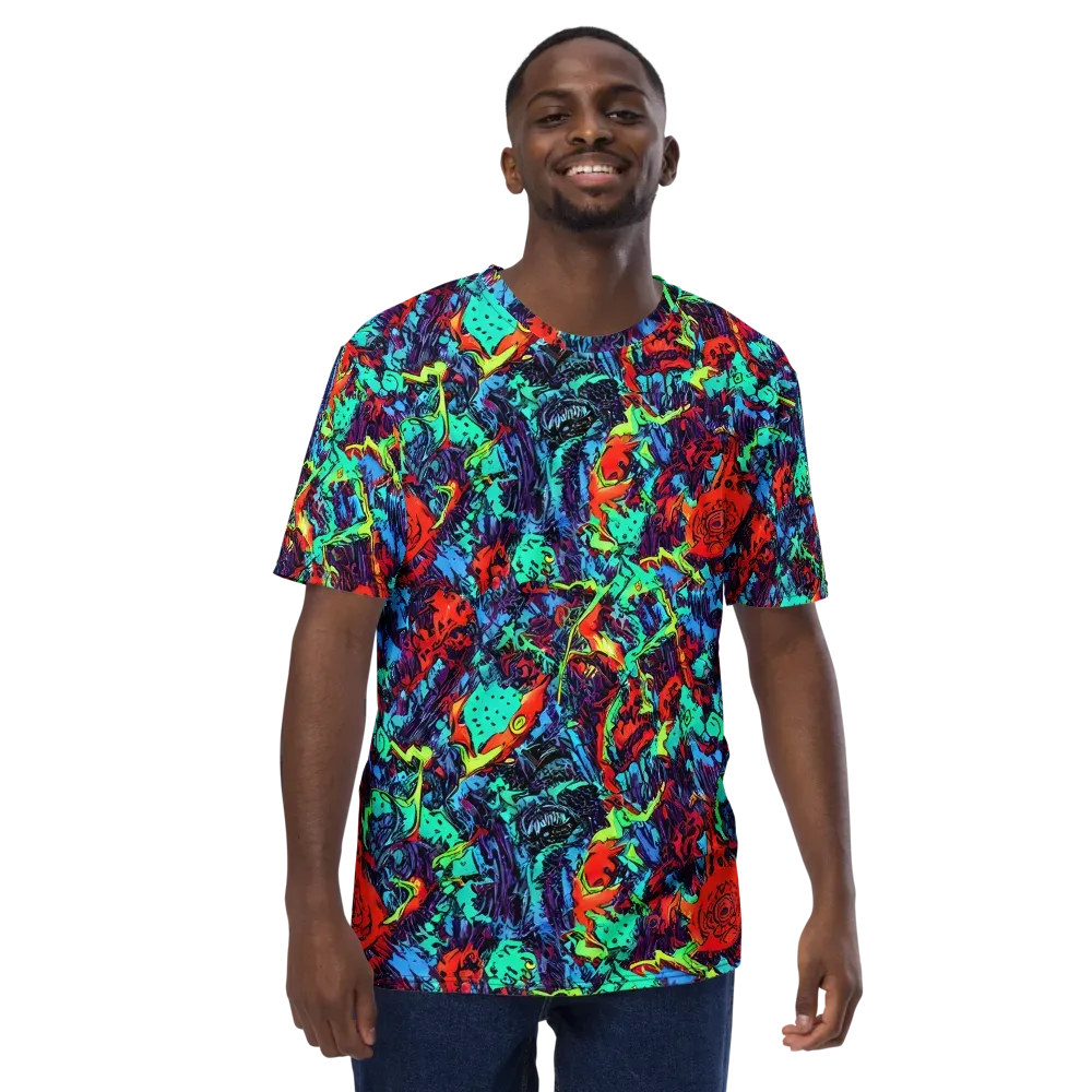Neon Bog on Men's Crew Neck T-Shirt — Front