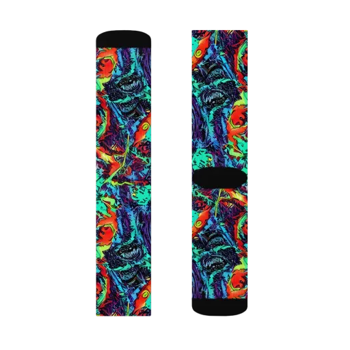 Neon Bog on a Socks