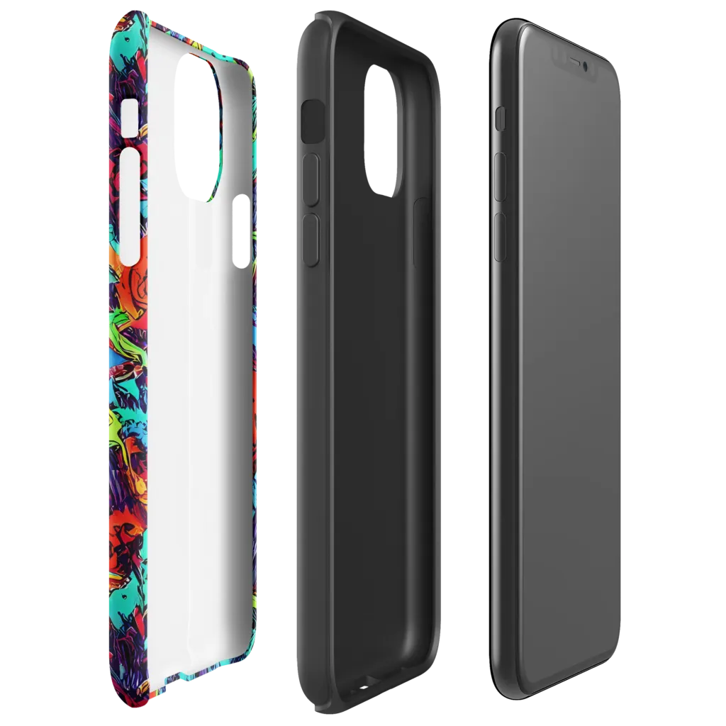 Neon Bog on Tough Case for iPhone® — Right