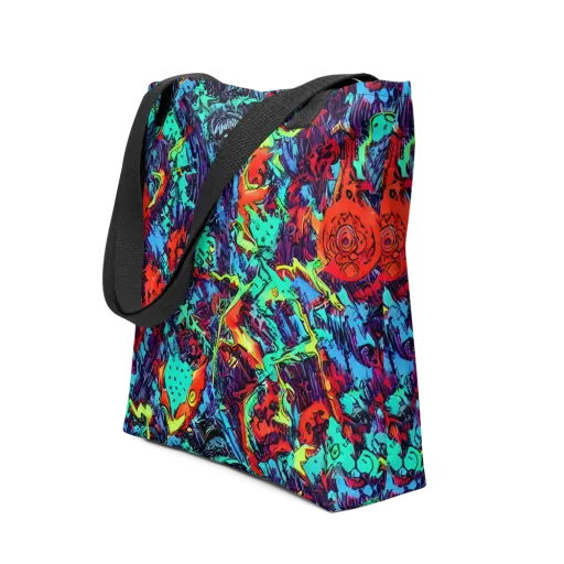 Neon Bog on a Tote Bag