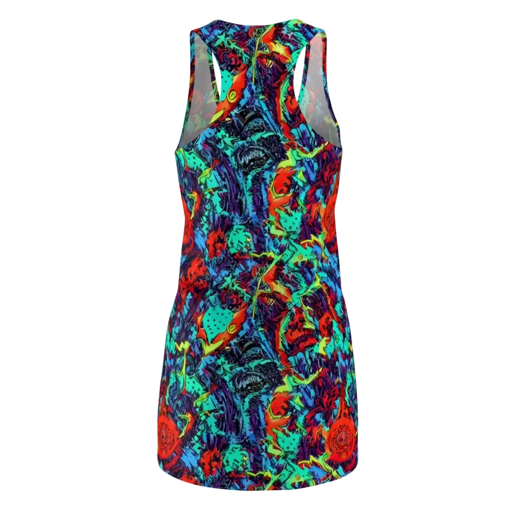 Neon Bog on Racerback Dress — Back