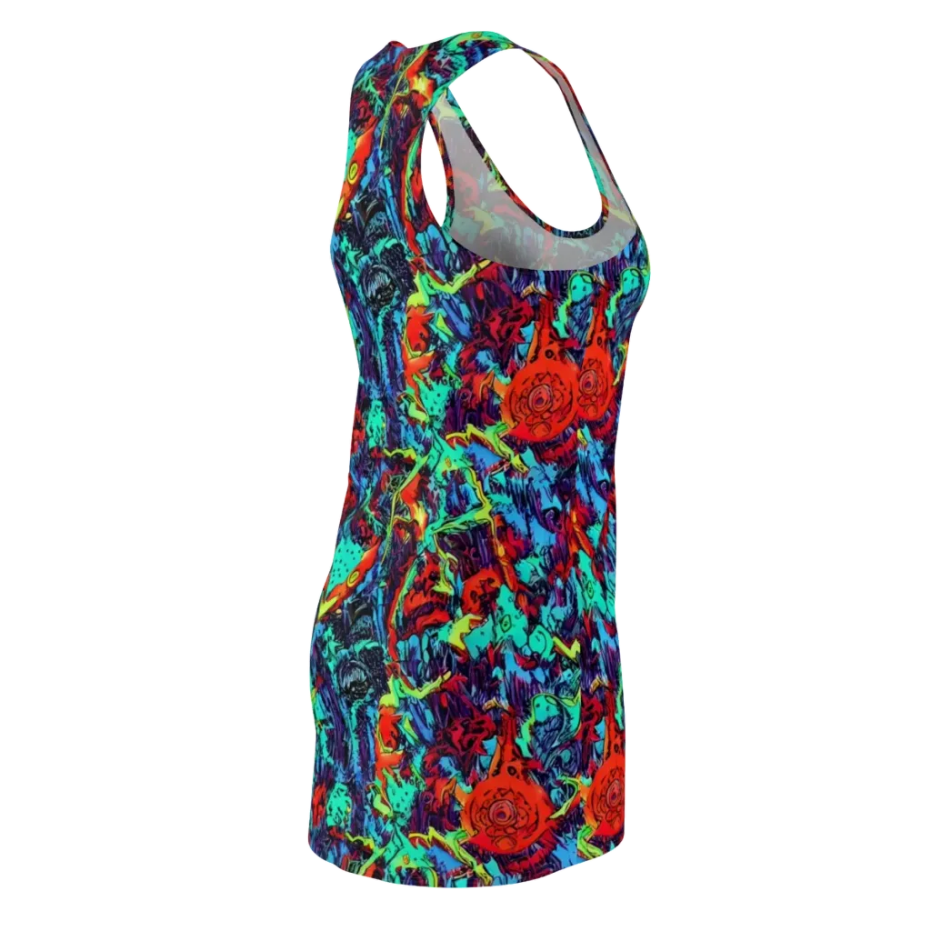 Neon Bog on Racerback Dress — Back Side