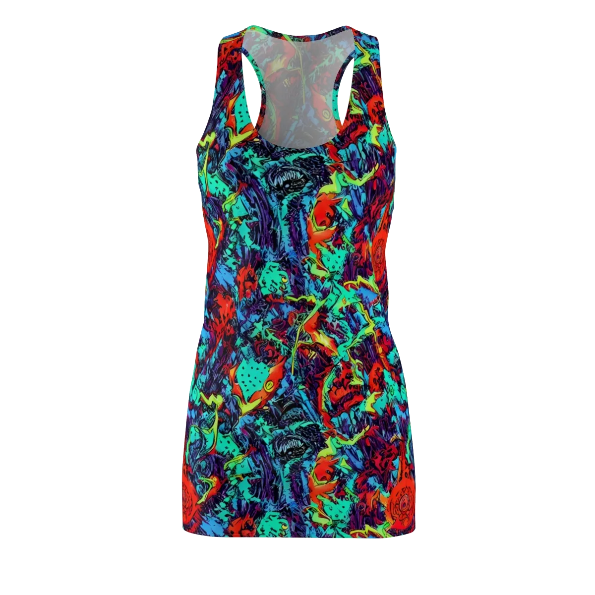 Neon Bog on Racerback Dress — Front