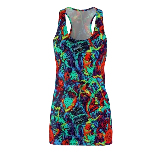 Neon Bog on a Racerback Dress