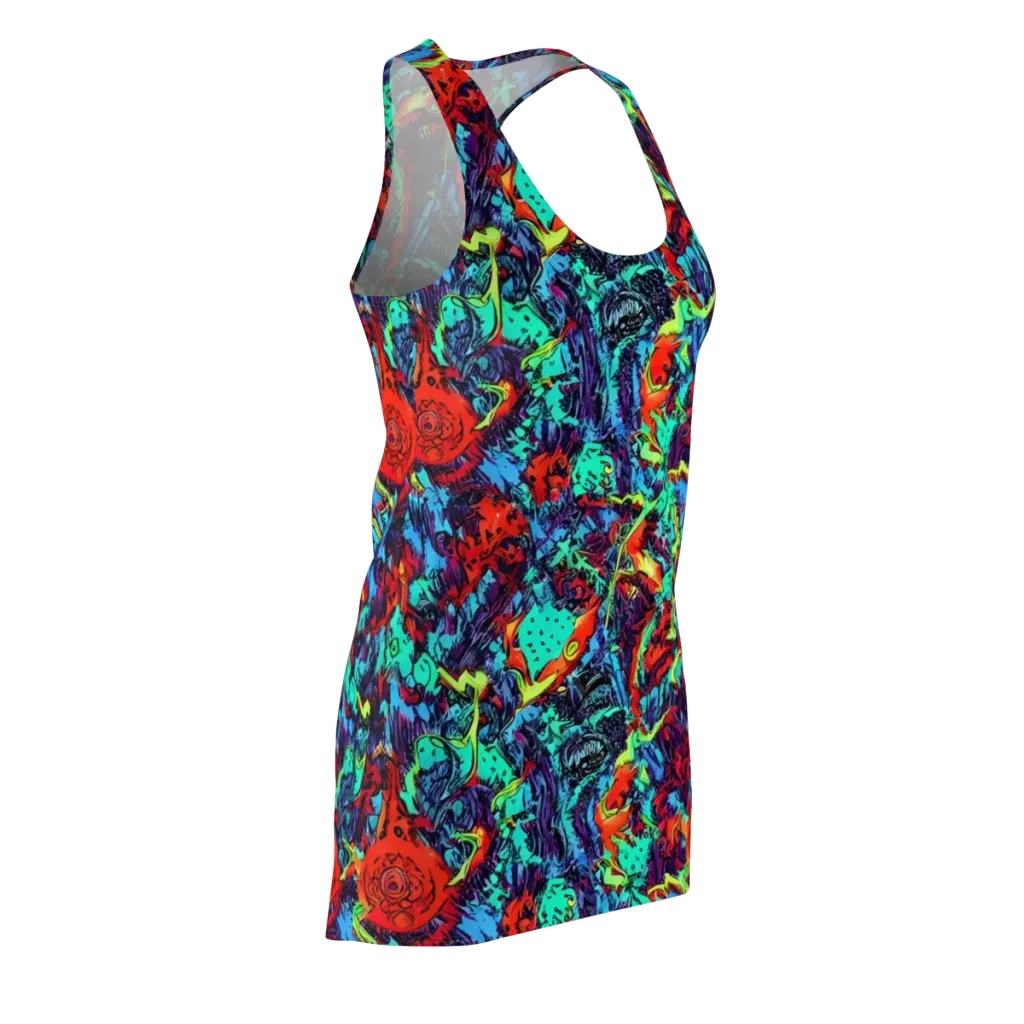 Neon Bog on Racerback Dress — Front Side