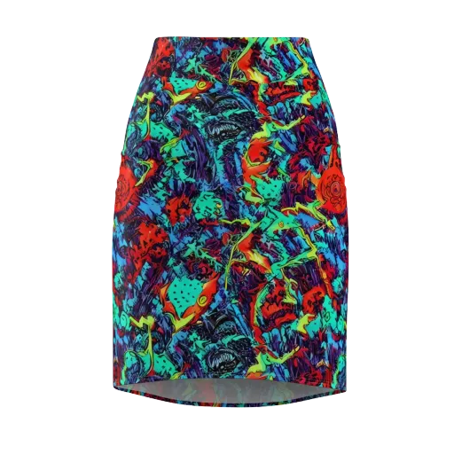 Neon Bog on a Pencil Skirt