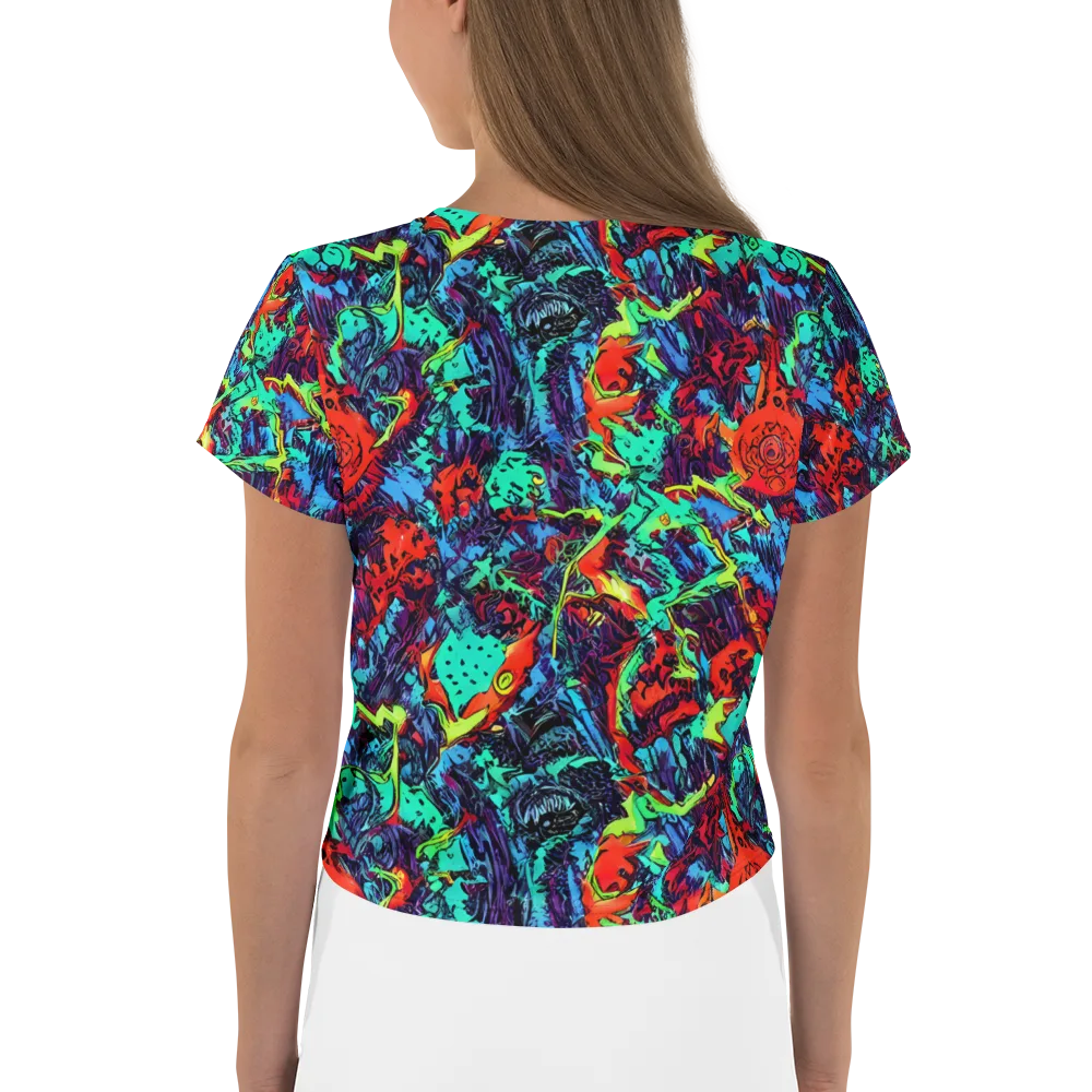 Neon Bog on Crop Tee — Back