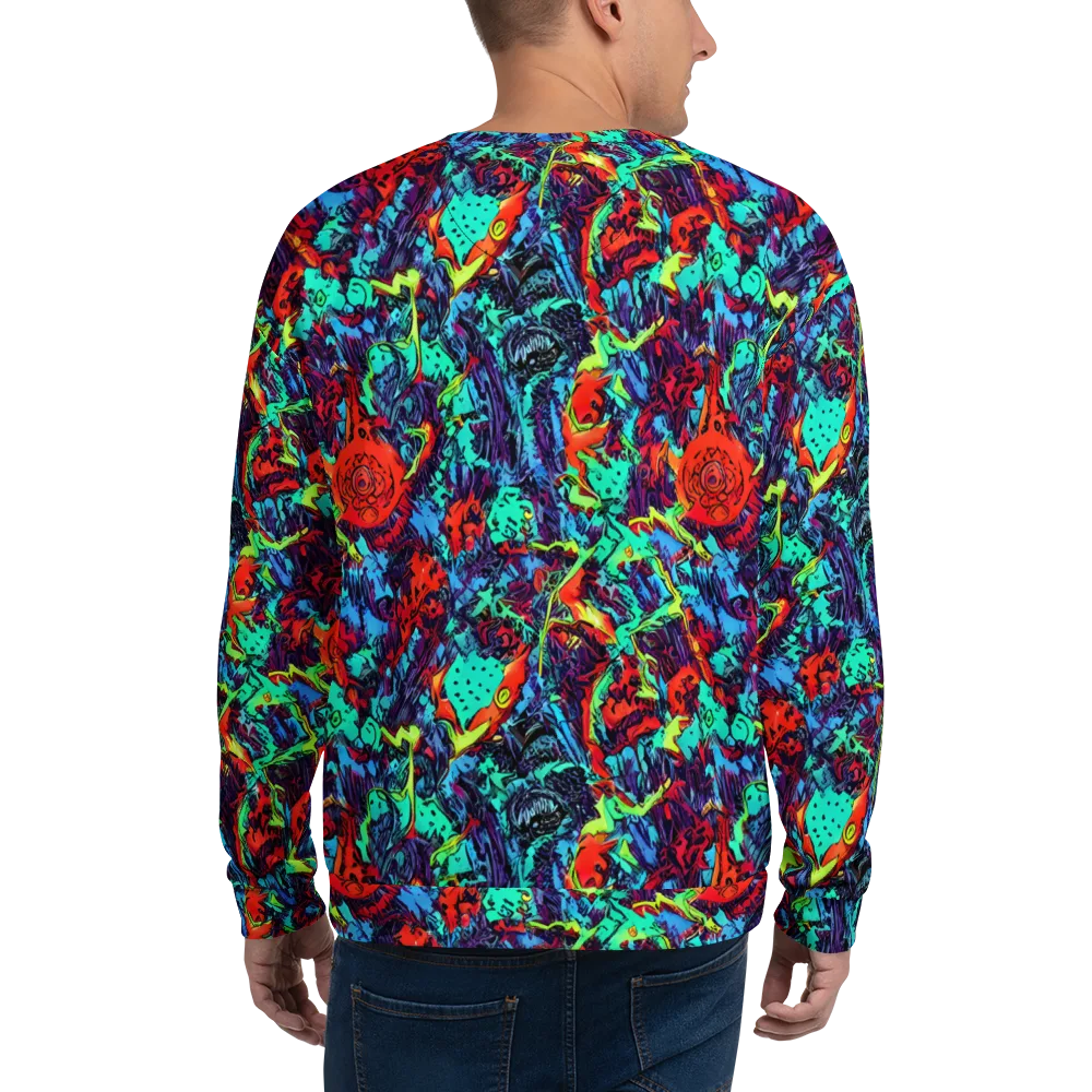 Neon Bog on Sweatshirt — Back