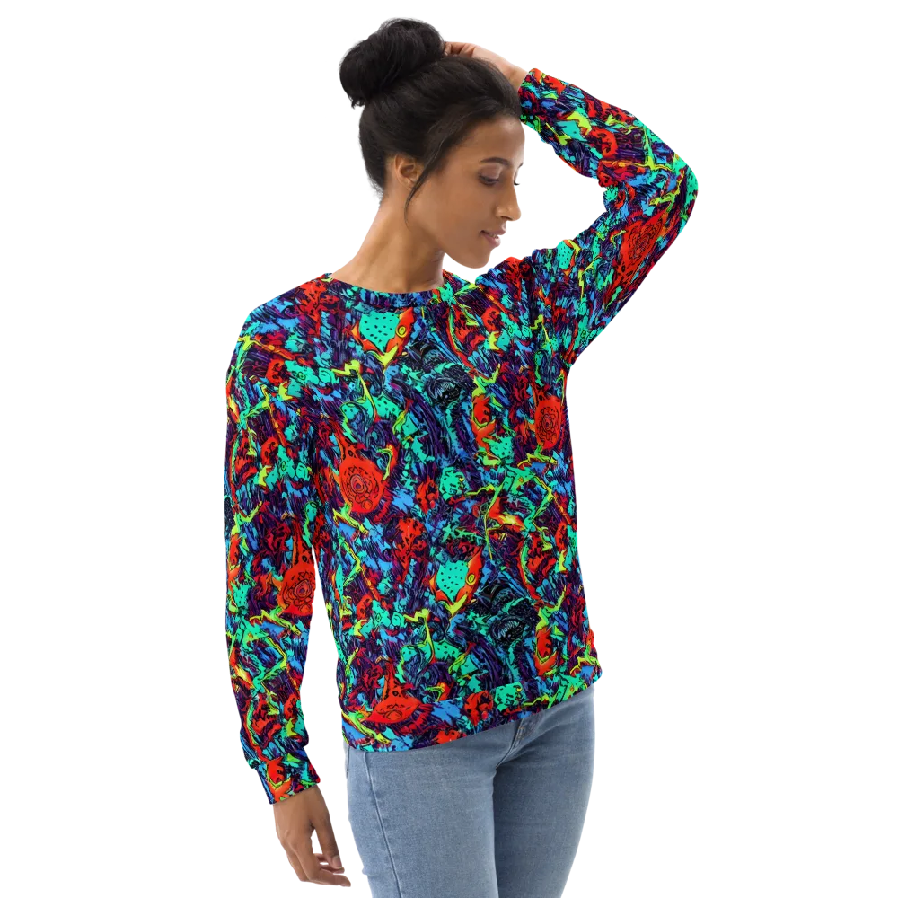 Neon Bog on Sweatshirt — Right Front