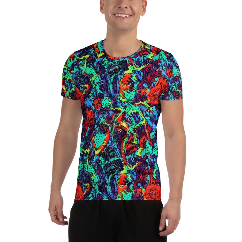 Neon Bog on Men's Athletic T-Shirt — Front