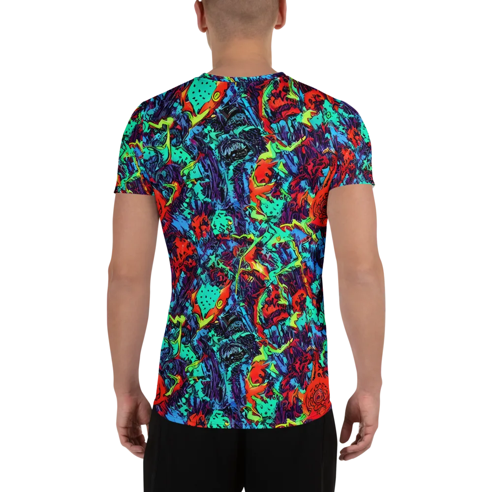 Neon Bog on Men's Athletic T-Shirt — Back