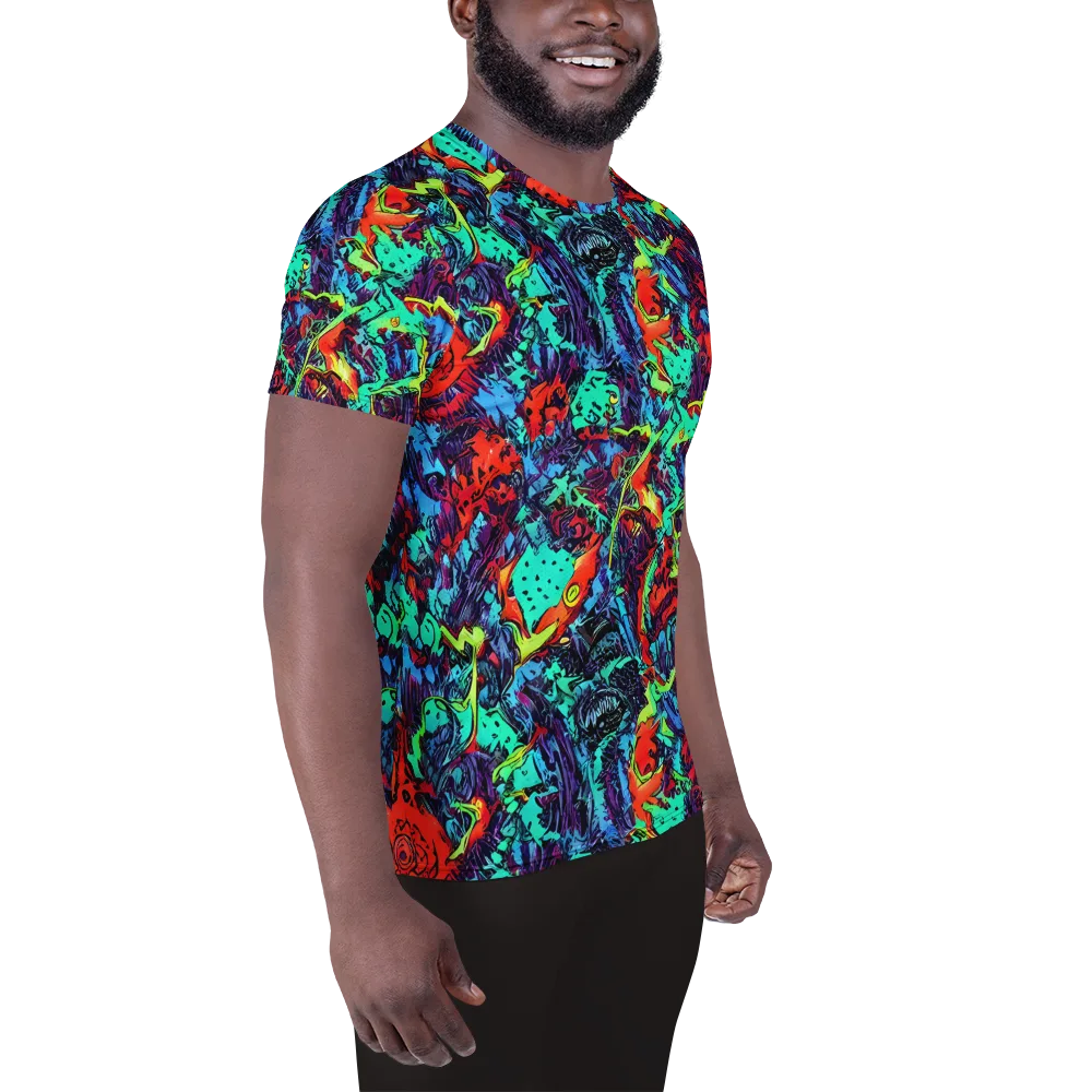 Neon Bog on Men's Athletic T-Shirt — Right