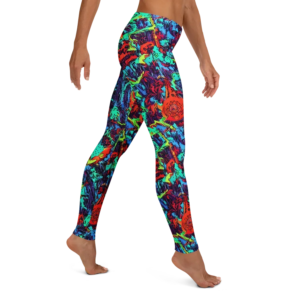 Neon Bog on Leggings — Right